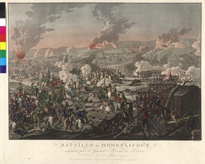 Batalha de Hohenlinden (Linden) em 3 de dezembro de 1800 (gravura e água-tinta)