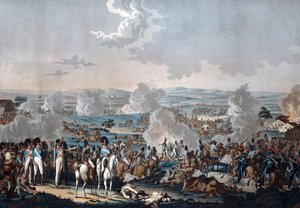 A Batalha de Wagram (1809) - Rugendas, Johann Lorenz, o Jovem (1775-1826) - Aquatint - 52,8x63,4 - Coleção Privada