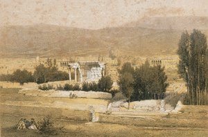 Baalbek. Gravura por Bernatz e outros - Steinkopk JF Editore de Johann Martin Bernatz