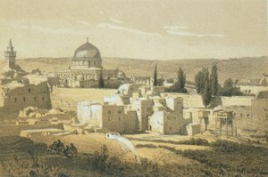 Jerusalém Gravura por Bernatz e outros - Steinkopk JF Editore