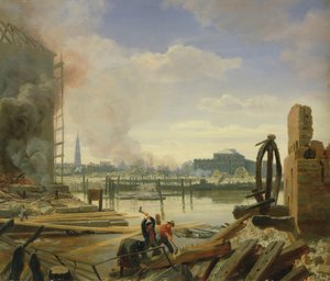 Hamburgo após o incêndio de 1842, 1842