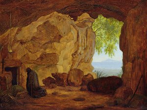 Rezando o Eremita em uma Gruta, 1829