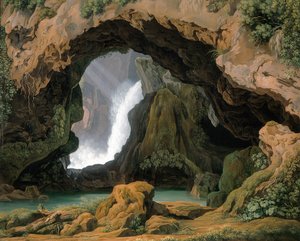 A gruta de Netuno em Tivoli, 1812