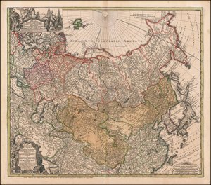 Mapa de 1739 da Rússia e da Tartária, de Johann Matthias Hase de Johann Matthias Hase