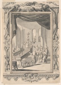 Estudo para a cama de ferro do rei Og, placa 324, Physica Sacra