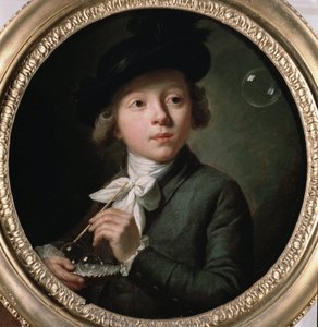 Bolhas de sabão ou um retrato de J. A. Laurens. Pintura de Melchior Wyrsch (1732-1798). 1784. Museu de Belas Artes de Besancon de Johann Melchior Joseph Wyrsch or Wursch