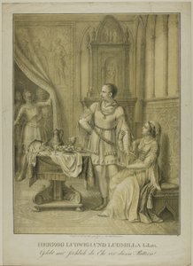 Duque Ludwig I e Ludmilla de Johann Michael Mettenleiter