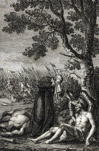 A morte de Adolph de Nassau na Batalha de Gollheilm a 2 de Julho