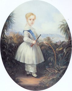 Afonso, Príncipe Imperial do Brasil, filho mais velho de D. Pedro II. 1846. de Johann Moritz Rugendas