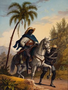 Capitão da floresta com um prisioneiro, 1827-35