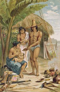 Casa da Índia no Leste do Brasil, de &39;The History of Mankind&39;, do Prof. Friedrich Ratzel, pub. em 1904 de Johann Moritz Rugendas