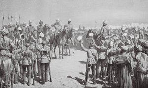 Contingente australiano a sair de Suakin (litografia) de Johann Nepomuk (after) Schonberg