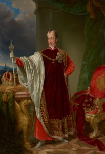 O imperador Fernando na regalia da Ordem do Velo de Ouro de Johann Nepomuk Ender