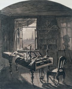 Sala de Beethovens no momento de sua morte, 1827