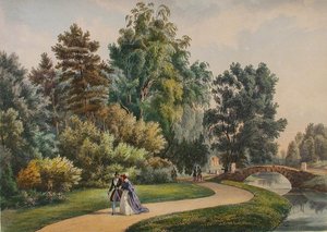 A propriedade Vlakhernskoye-Kuzminki, c. 1840