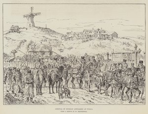 Chegada da artilharia russa em Wilna de Johann Nepomuk Schonberg
