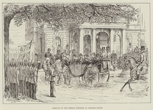 Chegada do imperador alemão na casa de Osborne de Johann Nepomuk Schonberg