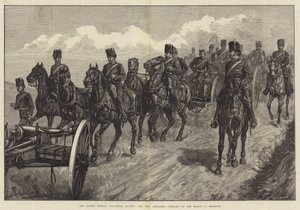 A Revisão Voluntária da Segunda-feira de Páscoa, a Honorável Companhia de Artilharia na Marcha para Brighton