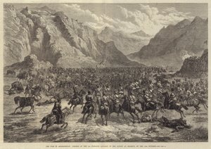 A guerra no Afeganistão, acusação da 2ª Cavalaria Punjaub na Ação em Shahjui, em 24 de outubro