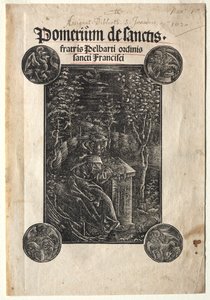 Pelbart de Temesvar estudando em um jardim de Johann Otmar