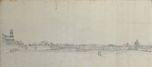 Vista sobre os subúrbios do sul de Viena de Johann Peter Krafft