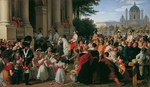 A entrada do imperador Franz I em Viena após a Paz de Paris em 16 de junho de 1814