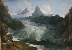 A geleira do Ródano de Johann Peter Krafft