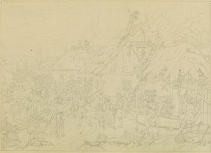 Incêndio na aldeia de Johann Peter Krafft