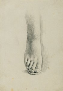 Estudo de pés para "Arindal e Daura" de Johann Peter Krafft