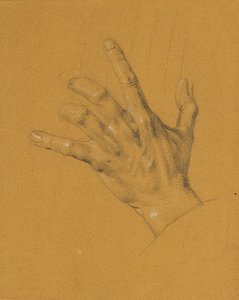 Estudo de mão para "Ossian e Malvina" de Johann Peter Krafft