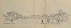 Josefstädter Glacis mit Palais Trautson de Johann Peter Krafft