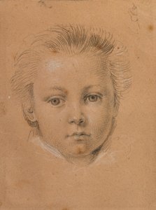 Estudo de cabeça de um menino de Johann Peter Krafft
