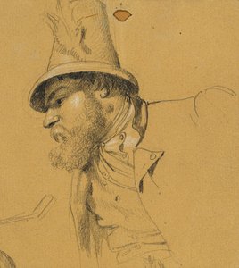 Estudo principal para a "Cena da Luta pela Liberdade Tirolesa" de Johann Peter Krafft