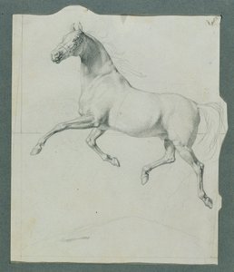 Estudo do cavalo sobre "Rüdiger e Angelika de Johann Peter Krafft