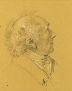 Estudo de retrato para a "Saída do Casal Imperial após uma Doença Grave do Imperador Franz I". de Johann Peter Krafft