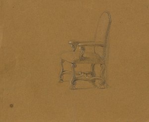 Estudo de uma poltrona de Johann Peter Krafft