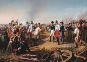 A declaração de vitória após a batalha de Leipzig, 1813 de Johann Peter Krafft