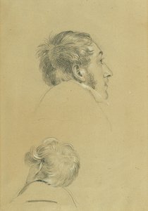 Dois estudos principais para "Retorno do Imperador Franz de Pressburg" de Johann Peter Krafft