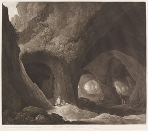 Viajantes em Cavernas Gigantescas de Johann Peter Pichler, after Guillam Dubois