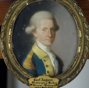 Carl August, o grão-duque de Saxe-Weimar-Eisenach, 1780 de Johann Philipp Bach