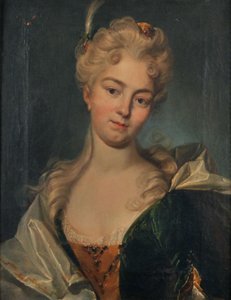 Alemão: Retrato de Anna Veronika Gross (1684-1733).