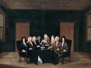 Os emissários do congresso de paz de Baden em 7 de setembro de 1714
