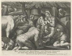 Adoração dos pastores de Johann Sadeler (I)