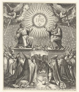 Adoração do monograma de Cristo de Johann Sadeler (I)