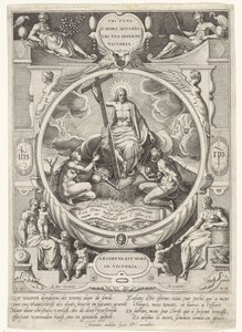Cristo como o vencedor da morte e do pecado de Johann Sadeler (I)