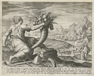 Europa
Evropa (título sobre o objecto)
Os quatro continentes (título da série) de Johann Sadeler (I)