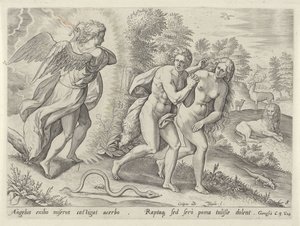 Expulsão do Paraíso de Johann Sadeler (I)