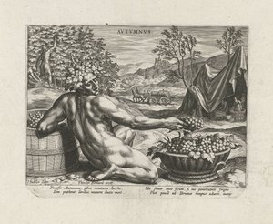 Outono Autumn Vs (título no objeto) As Quatro Estações (título da série) de Johann Sadeler (I)