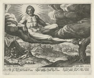 Tarde Meridies (título no objeto) As Quatro Partes do Dia (título da série) de Johann Sadeler (I)