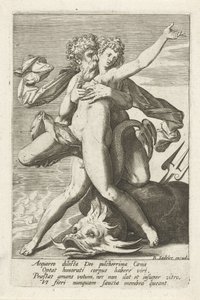 Neptuno repousa em Caenis de Johann Sadeler (I)